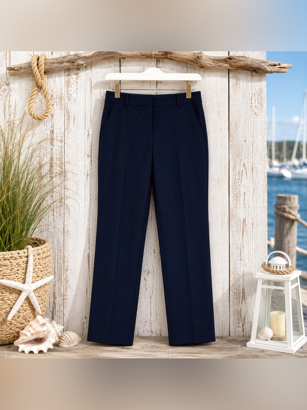 J.Crew Ruby Full Length Pant NWT Navy 6P